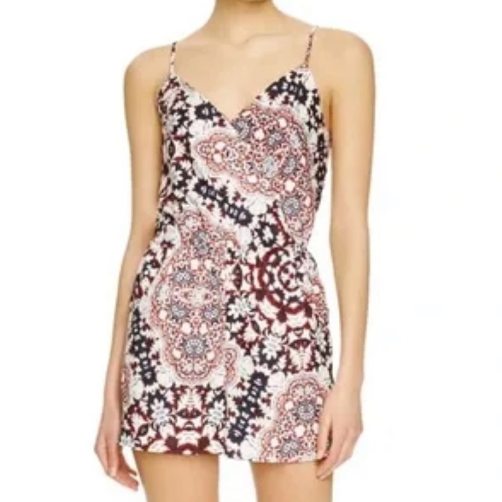 1. State Wrap Romper - EUC